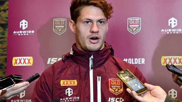 Man in demand: WA-born NRL star Kalyn Ponga returns to Perth and was almost playing AFL.