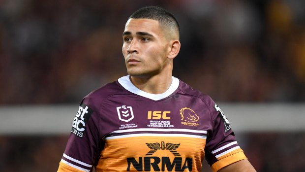 Izaia Perese was stood down by the Broncos last year after being charged with drug offences.