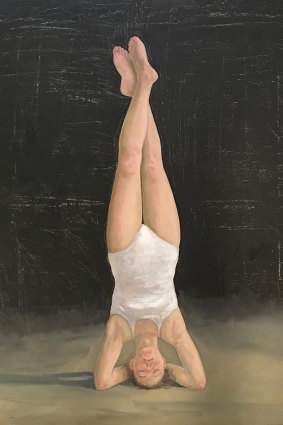 Graeme Drendel, <i>Headstand</i> in <i>On uneven ground</i> at Beaver Galleries.