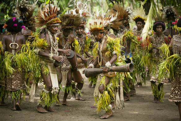 A Tufi welcome ceremony. 