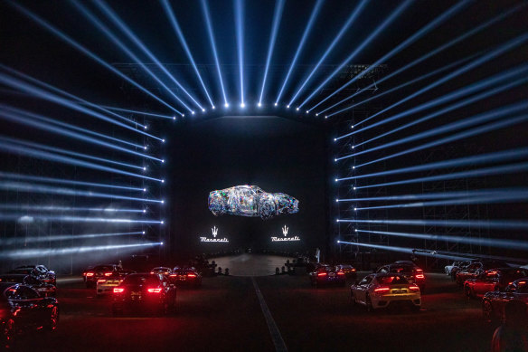 The Maserati MC20 was launched at a mega event at the Modena Circuit complete with drive-in audience setting.