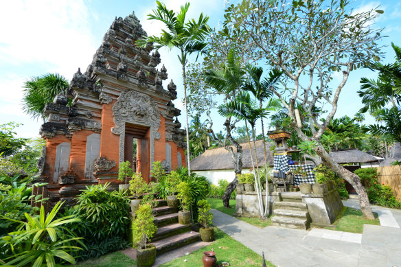 The temple onsite at Jimbaran Puri.