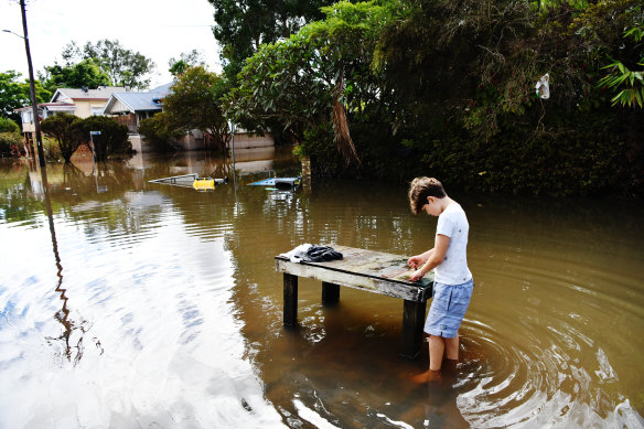 Water levels are dropping and clean up has begun on Dawson Street.