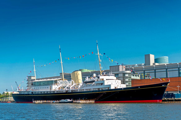 The Royal Yacht Britannia.