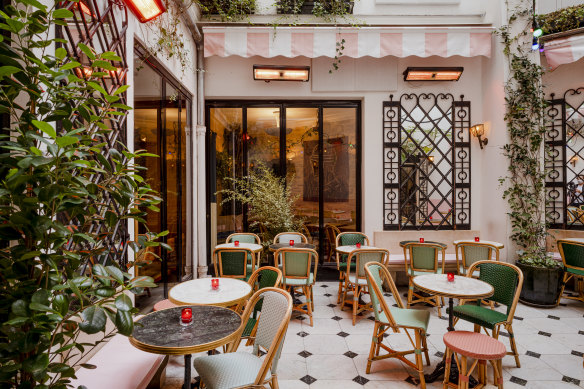 Hôtel Grand Amour: the hotel’s chic inner-courtyard bar and restaurant is a hit with locals.
