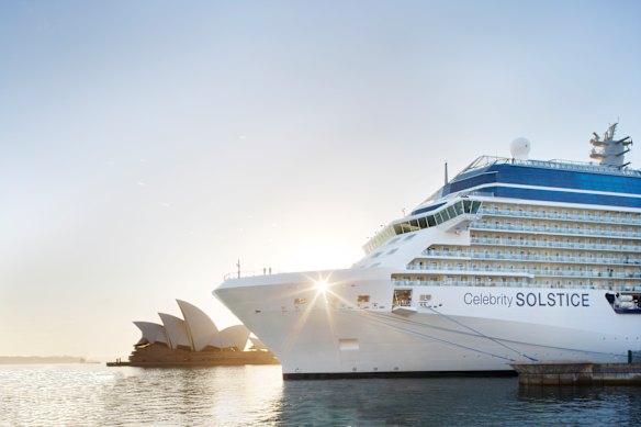 Celebrity Solstice in Sydney.