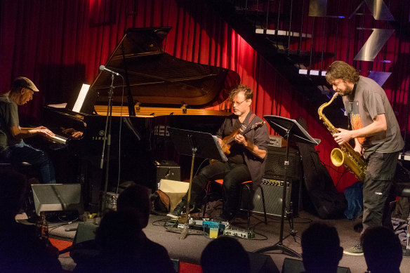 Mike Nock, Stephen Magnusson and Julien Wilson performed two full sets of beguiling originals on Sunday night.