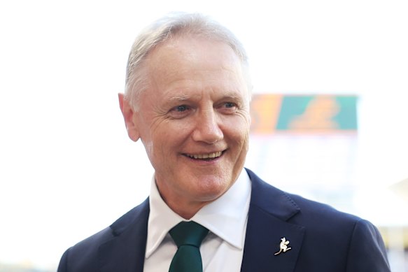 A happy Joe Schmidt. 