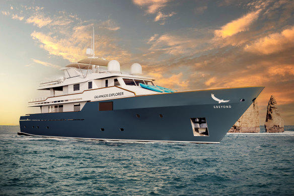 An artist’s impression of the Galapagos Explorer.