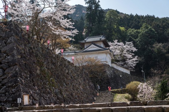 Izushi is overlooked by mossy castle ruins and 20th-century reconstructions.