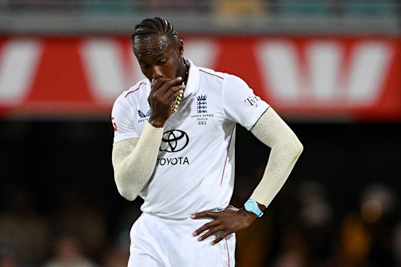 Under fire: The tactics adopted by England spearhead Jofra Archer and his fellow fast bowlers have been questioned by former Test stars.