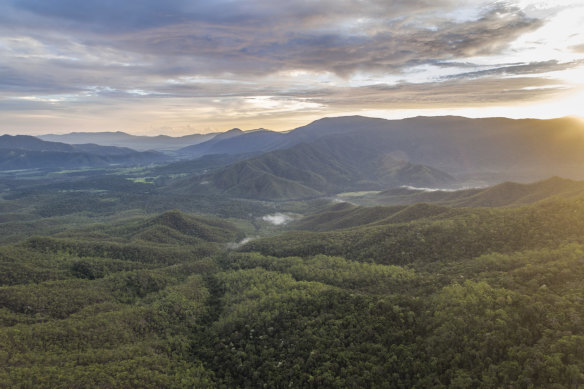 The Gillies Range and the Atherton Tablelands.