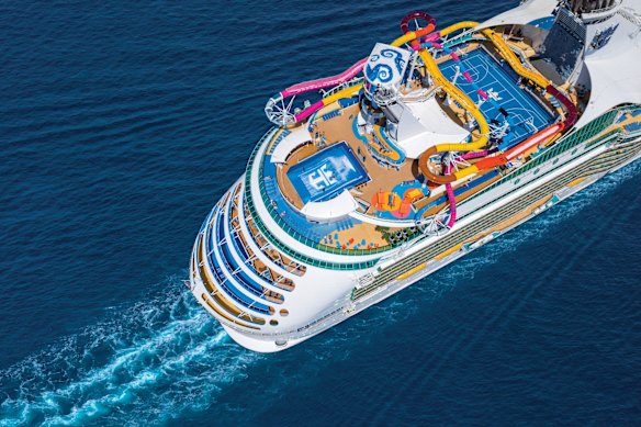 Navegador dos mares da Royal Caribbean.