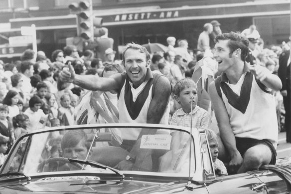 Bob Skilton and John Rantall both played under Alan Miller at South Melbourne