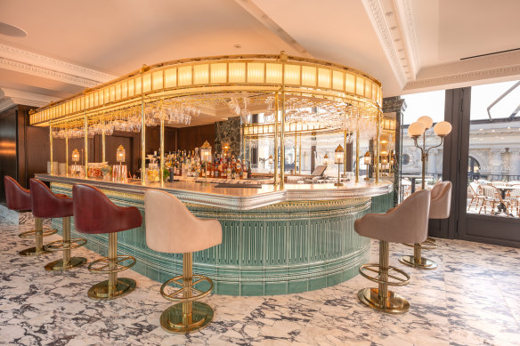Inside the Cafe de Paris Monte-Carlo.