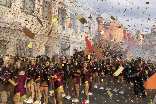 A Macy’s Thanksgiving Day Parade  in New York.