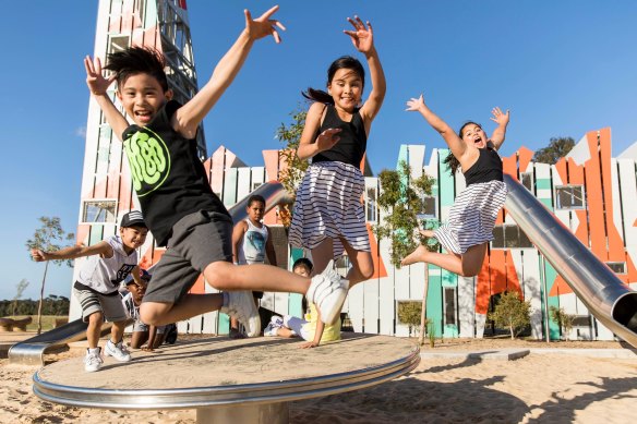 Kids will have a ball at the $15 million Bungarribee Park playground at Doonside.