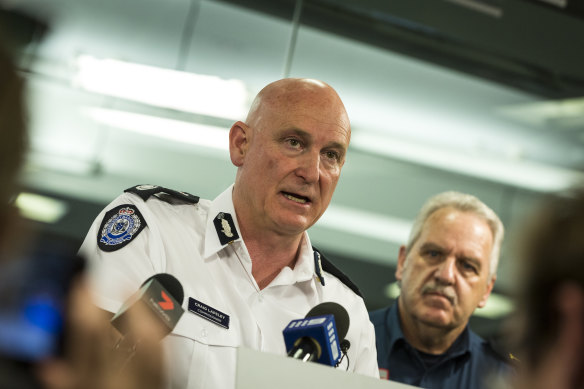 Former Emergency Commissioner Craig Lapsley, seen here at a news conference in 2018.