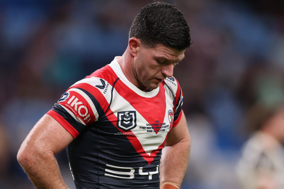 Chad Townsend’s Roosters debut was a tough night at the office.