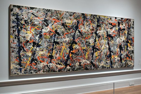 Jackson Pollock’s painting Blue Poles.