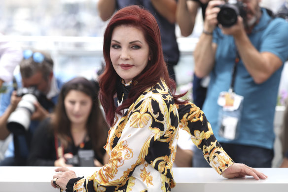 Priscilla Presley at the photo call for the film <i>Elvis</i>.