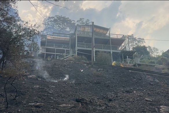Another home destroyed in the Koolewong fire.