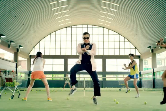 Psy and his hit “Gangnam Style”.
