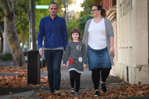 Matt and Kelly Elgin with their daughter Frankie.