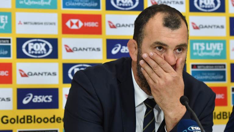 Lowest ebb: Michael Cheika can understand fans' disappointment in the wake of the upset loss.