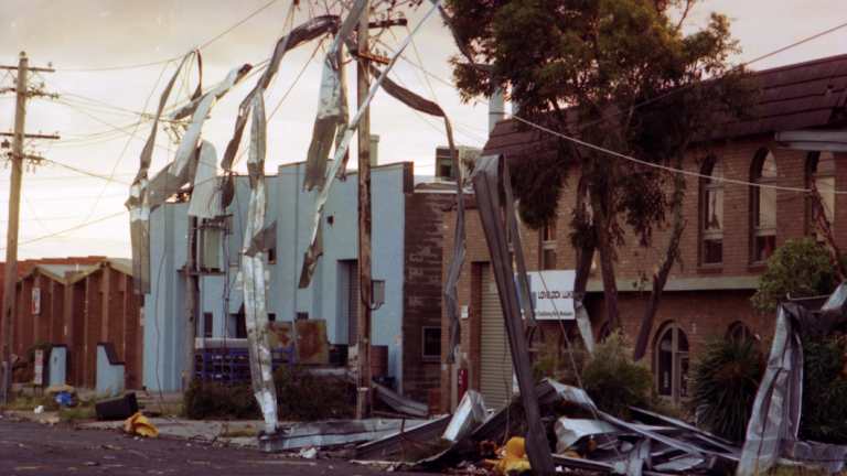 The Moorabbin industrial area was devastated.