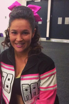 Ms Cini at a cheerleading event in 2014.