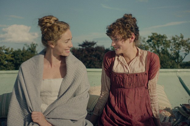 Freya Mavor and Emma Corrin in Netflix’s Pride and Prejudice