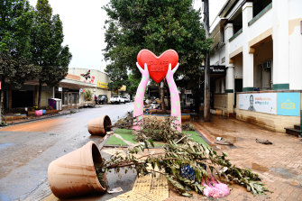 Clean up continues downtown Lismore.