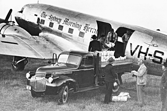 The Herald had its own DC3 aircraft to fly papers to remote areas.