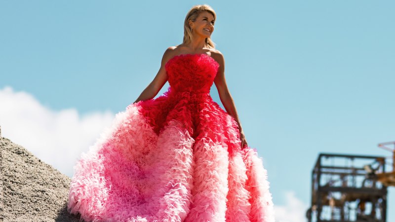 Julie bishop red dress clearance