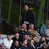 Former Australian Soldier Ben Roberts-Smith is seen in the crowd during the Richmond Tigers and Adelaide Crows at Melbourne Cricket Ground on Sunday.