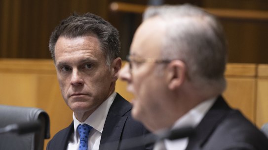 NSW Premier Chris Minns and Prime Minister Anthony Albanese. 