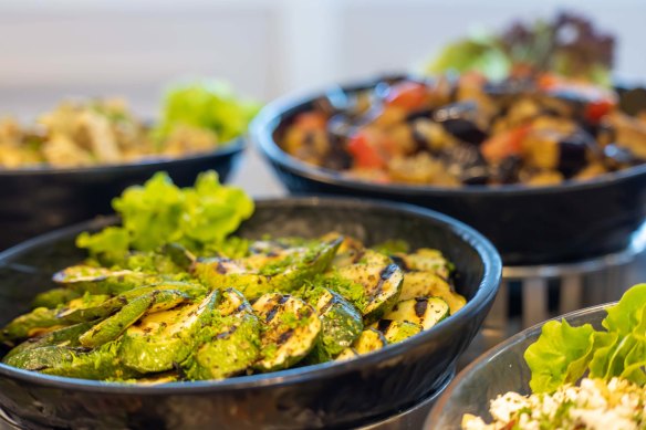 Mediterranean salads from Windows Cafe.