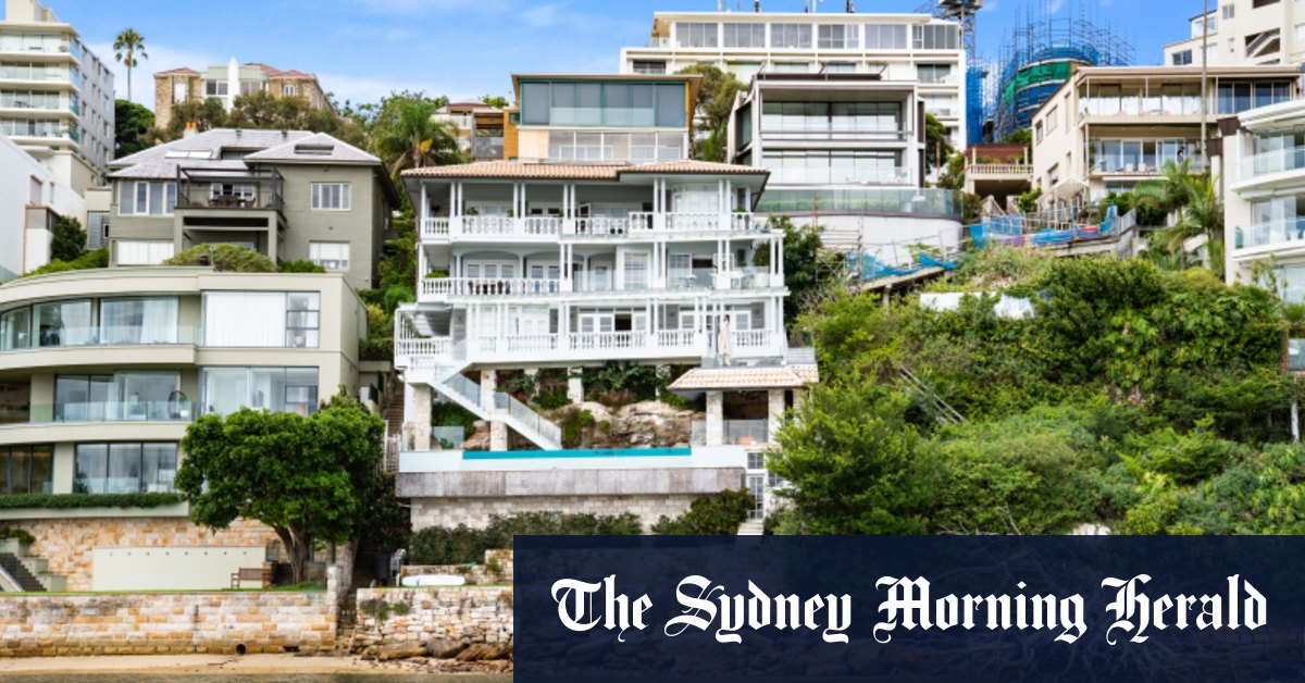 Sydney Property Millennials Plan Most Expensive House In Australia On 99 5 Million Point Piper Site