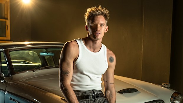 Cody Simpson ahead of his lead role in Guys & Dolls. Performing on stage has parallels with swimming races, he says: “The nerves are very similar.”