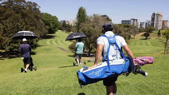 A golf course for the punters of  putters: Moore Park. 