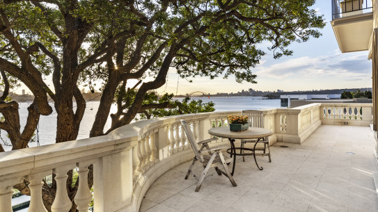 The 1928-built residence on the Rose Bay waterfront was previously owned by Barry Humphries.