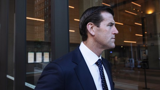 Ben Roberts-Smith arrives at the Federal Court earlier this week.