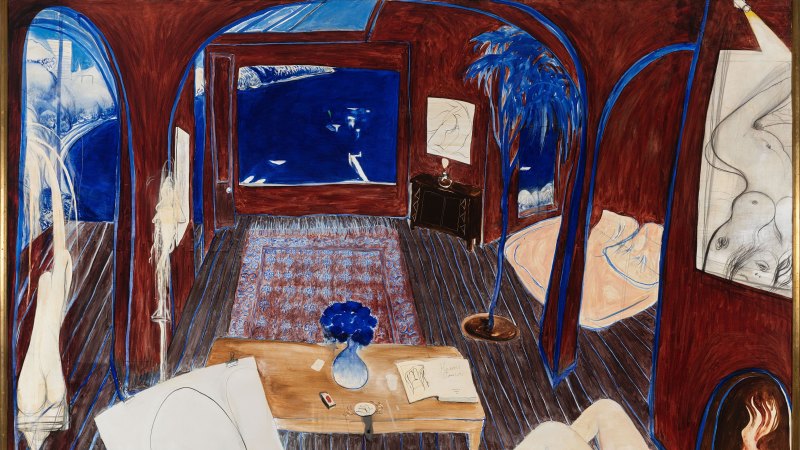 Brett Whiteley painting Henri's Armchair smashes Australian art auction  record