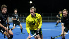 Dodging the Blacksticks: Kookaburra co-captain Aran Zalewski in action against New Zealand in Auckand in May. 