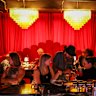 Inside Frenchie, where the room feels blingy.