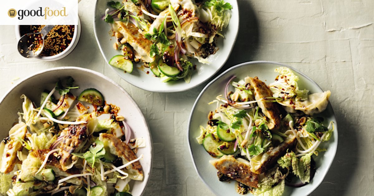 Dress up your supermarket dumplings with this genius salad combo
