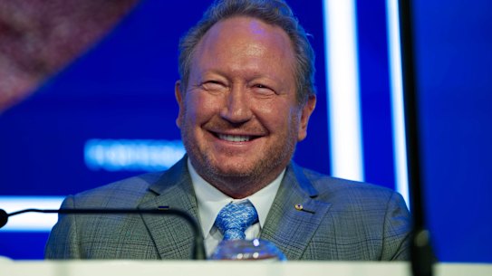 Andrew Forrest is backing the Dragons.