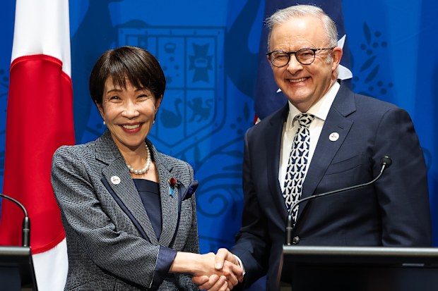 Prime Minister of Japan Sanae Takaichi and Prime Minister Anthony Albanese.