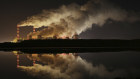Clouds of smoke spew from Europe’s largest brown coal power plant in Belchatow, central Poland. 